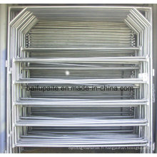 Panneaux en aluminium de barrière de barrière de fer de panneau de barrière de ferme facilement assemblés et démontés